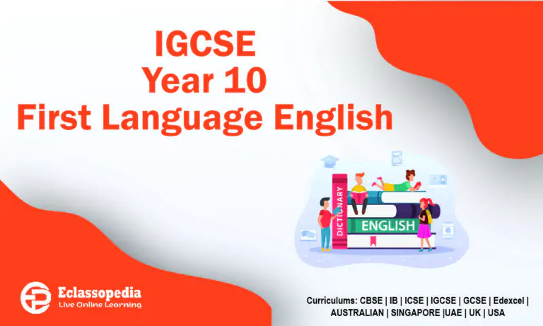 IGCSE Year 10 First Language English