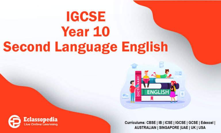 IGCSE Year 10 Second Language English