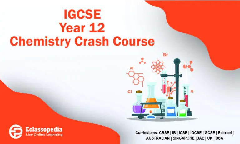 IGCSE Year 12 Chemistry Crash Course