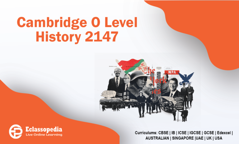 Cambridge O Level History 2147