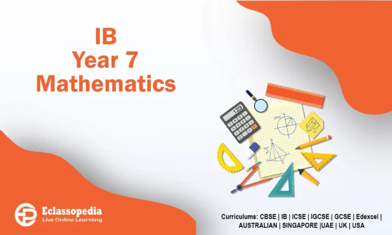 IB Year 7 Mathematics