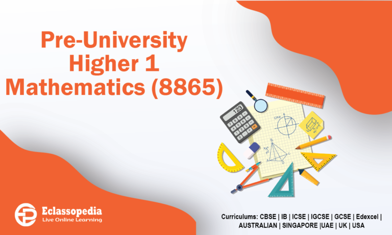 Pre-University Higher 1 Mathematics 8865