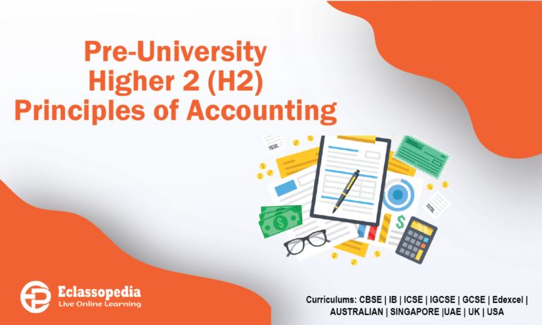 Pre-University Higher 2 (H2) Principles of Accounting